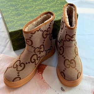 Gucci Brown Ankle Boots